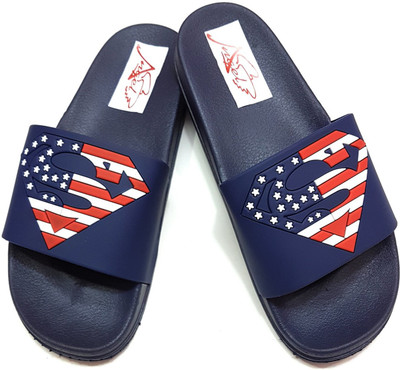 

Angel Fashion Angel Fashion Superman-PY Slides, Blue