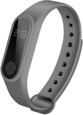 

RHONNIUM ® M2 Smart Bracelet Heart Rate Monitor Bluetooth Smartband Health Fitness Tracker Smart Band Wristband(Black Strap, Size : Free Size), Soft black