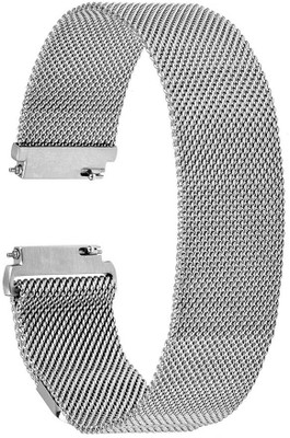 

CELLFATHER Milanese Loop Magnectic Stainless Steel 16mm Strap(Silver) Smart Watch Strap(Silver)