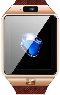 

Amgen DZ09-Gold UTT_7 oppo 4G smart watch with camera, memory card and sim card support and fitness tracker Smartwatch Gold Smartwatch(Brown Strap Free Size)