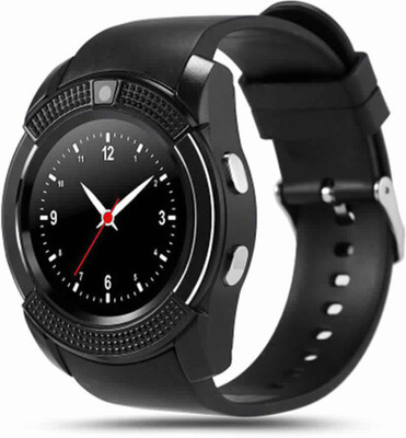 

DIVYE V8 Bluetooth Smart Watch With Camera Bluetooth WristWatch For IOS Android Phone Smartwatch colour may be vary Smartwatch(Black Strap Regular)