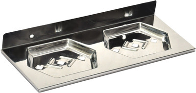 

STONE Stainless Steel Stylist Double Soap Dish -Double Soap Stand - Bathroom Soap Holder(steel)