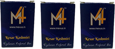 

M4 Mevus Kesar Kashmiri Beauty Soap Pack of 3 (Mevus-009)(300 g, Pack of 3)