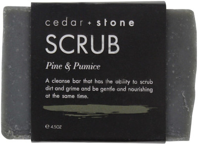 

Cedar + Stone Natural Cleanse Scrub Bar Soap Pine & Pumice(128 g)