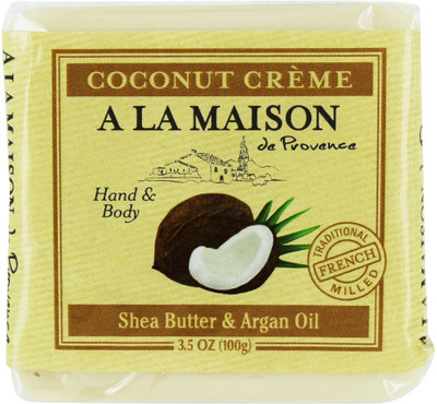 

A La Maison Traditional French Milled Hand & Body Bar Soap Coconut Creme, Shea(99 g)