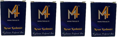 

M4 Mevus Kesar Kashmiri Beauty Soap Pack of 4 (Mevus-012)(400 g, Pack of 4)