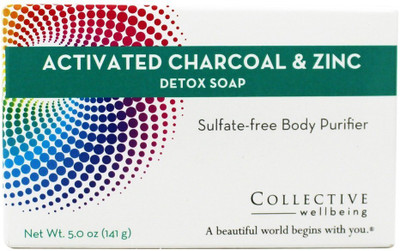 

Collective Wellbeing Detox Bar Soap With Activated Charcoal & Zinc(142 g)