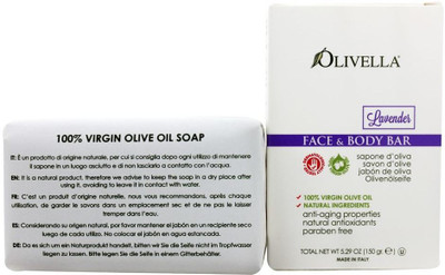 

Olivella Virgin Olive Oil Face & Body Bar Soap Lavender(150 g)