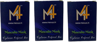

M4 Mevus Masculin Mask Beauty Soap Pack of 3 (Mevus-007)(300 g, Pack of 3)