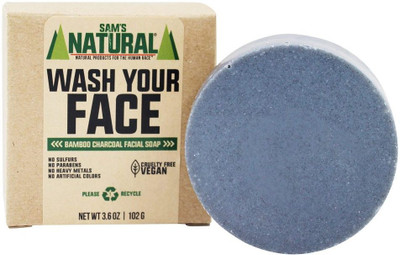 

Sam's Naturals Wash Your Face Bar Soap Bamboo Charcoal(102 g)