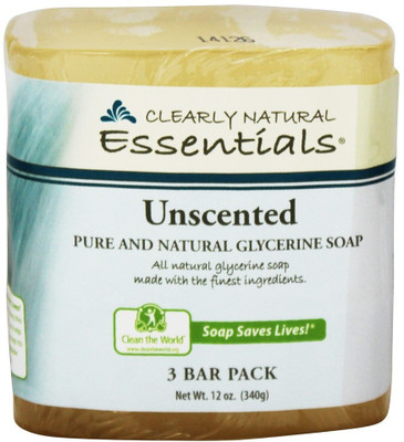 

Clearly Natural Glycerine Soap Bar Unscented 3 Pack(340 g, Pack of 3)