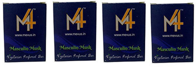 

M4 Mevus Masculin Musk Beauty Soap Pack of 4 (Mevus-010)(400 g, Pack of 4)
