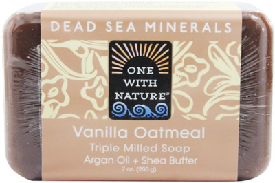 

One With Nature Dead Sea Mineral Bar Soap Mild Exfoliating Vanilla Oatmeal(198 g)
