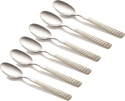 

Shapes Royal Garden Stainless Steel Table Spoon Set(Pack of 6)