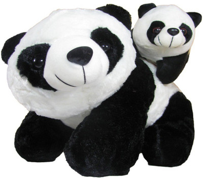 

Gifteria Mother Panda with Baby - 40 cm(Black, White)