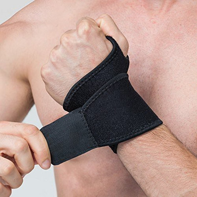 

G.M.S Rehabilitation Wrist Support with Thumb Wrap () Elbow Support(Grey