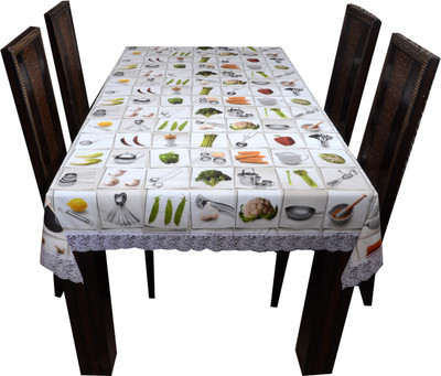 

The Trendy Printed 6 Seater Table Cover(Multicolor, PVC)
