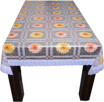 

The Trendy Floral 4 Seater Table Cover(Multicolor, PVC)
