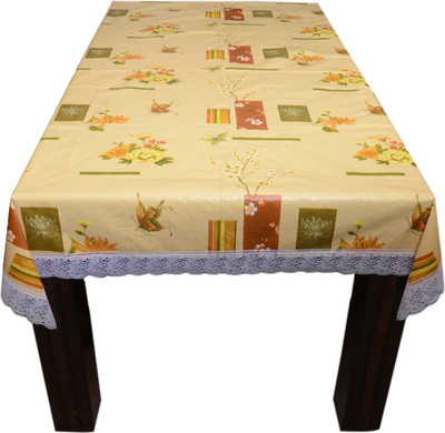 

The Trendy Floral 4 Seater Table Cover(Multicolor, PVC)