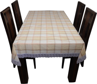

The Trendy Checkered 6 Seater Table Cover(Multicolor, PVC)