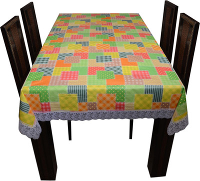 

The Trendy Checkered 6 Seater Table Cover(Multicolor, PVC)