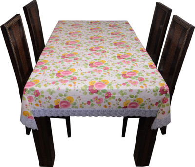 

The Trendy Floral 6 Seater Table Cover(Multicolor, PVC)