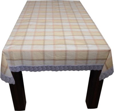 

The Trendy Checkered 4 Seater Table Cover(Multicolor, PVC)