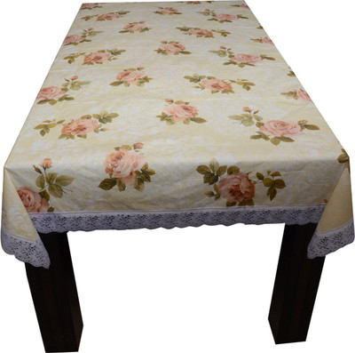 

The Trendy Floral 4 Seater Table Cover(Multicolor, PVC)