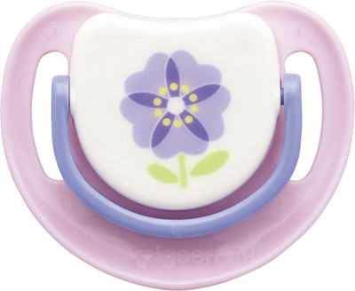 

Pigeon Silicone Pacifier Step 2, Purple Flower Teether(Multicolor)