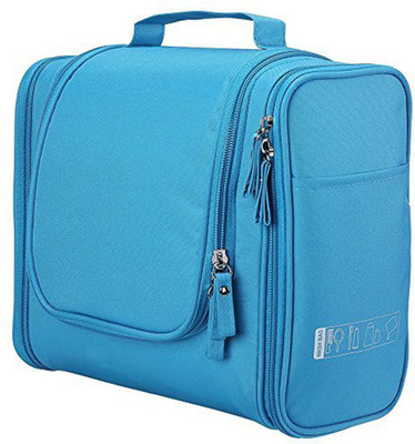 

House of Quirk Toiletry Bag with Hanging Hook Organizer for Travel Accessories Travel Toiletry Kit(Blue)