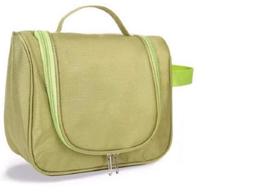 

Lemish Waterproof Travel Bag Beauty Make Up Toiletry Wash Bag Zipper Cosmetic Case Organiser Party, Picnic Easy Carrying-Green Color Travel Toiletry Kit(Green)