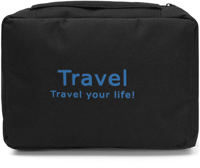 

Three Secondz Stylish men Travel Toiletry Kit(Black)