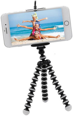 

LIFEMUSIC Universal Flexible 360° Travel Compact Portable Octopus Mobile Phone Snake Style Stand Tripod(Multicolor, Supports Up to 800 g)