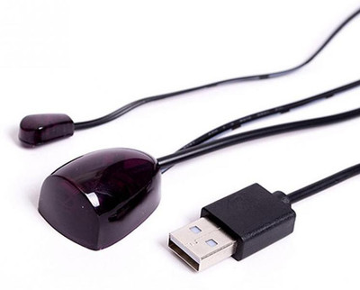 

Technologybazar TV-out Cable TV Set-top Box IR Infrared Remote Control Receiver Extender Repeater Emitter USB(Black, For TV)