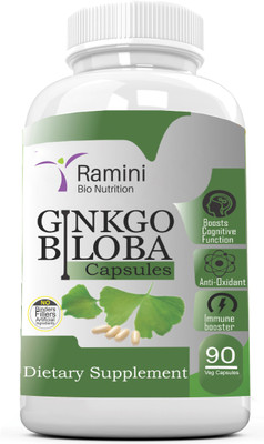 

RAMINI BIONUTRITION Ginkgo Biloba - 160 Mg - 90 Vege Capsules(1 No)