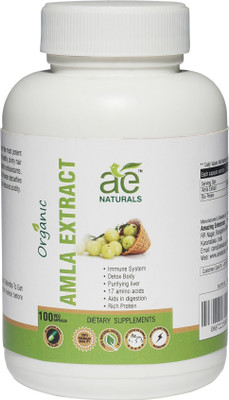 

Ae Naturals Pure Organic Amla Extract 800Mg 100 Veg Capsules(100 No)