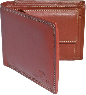 

NUKAICHAU Men Brown, Tan Genuine Leather Wallet(8 Card Slots)