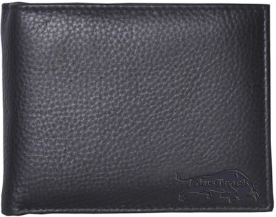 

Justrack Men Black Genuine Leather Wallet(6 Card Slots)