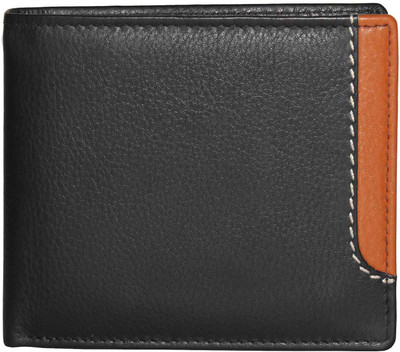 

WalletLee Men Black, Tan Genuine Leather Wallet(5 Card Slots)