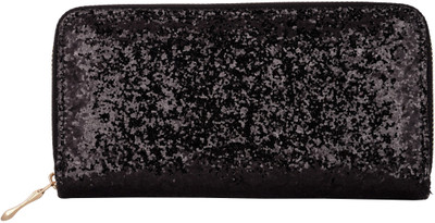 

KRIO DESIGNS Women Black Artificial Leather Wallet(14 Card Slots)