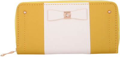 

KRIO DESIGNS Women Casual Yellow, White Artificial Leather Wallet(14 Card Slots)