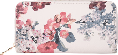 

KRIO DESIGNS Women White Artificial Leather Wallet(14 Card Slots)