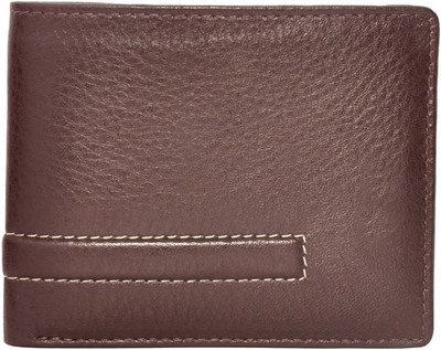 

JusTrack Men Brown Genuine Leather Wallet(7 Card Slots)