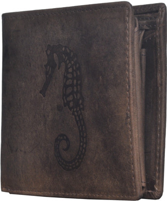 

Tamanna Men Brown Genuine Leather Wallet(6 Card Slots), Hunter brown
