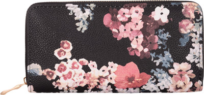 

KRIO DESIGNS Women Black Artificial Leather Wallet(14 Card Slots)