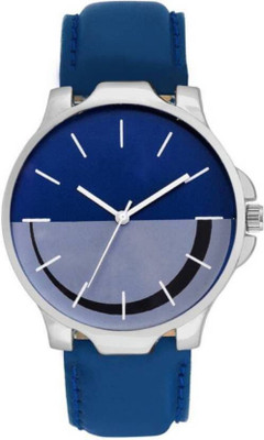 

Spiry Blue Leather Watch - For Men