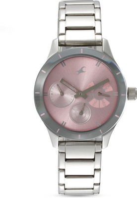 Fastrack 6078SM07 Monochrome Analog Watch For Women Fastrack Wrist Watches