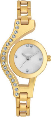 

Montres New Stylish Gold Diamond Chain Men & Women Watch - For Girls