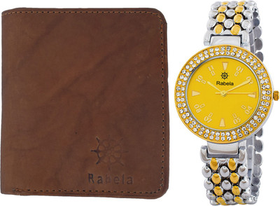 

Rabela Wallet, Analog Watch Combo(Multicolor)