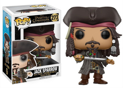 Funko Pop Disney Pirates of The Caribbean Jack Sparrow 4 Inch Action Figure(Multicolor)